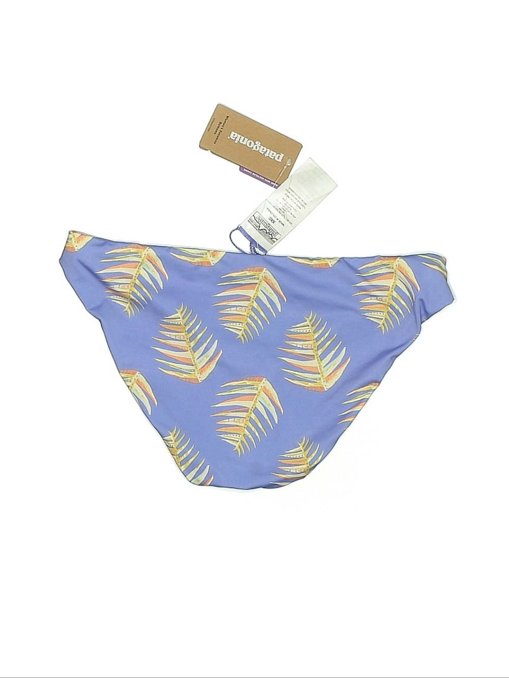Patagonia Bikini Bottoms Palms of My Heart, Light Violet Blue, XXS